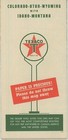 1947 Texaco Map For Colorado  Utah  Wyoming  Idaho And Montana  Beautiful  Vtg 