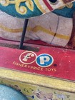 Vintage Fisher Price Tiny Teddy Xylophone Pull Toy Wood 1940s 1950s Works Retro