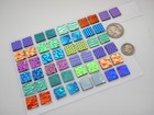 Set Of 50 Pcs  Wissmach Texture Dichroic Glass  ea10  Cbs Coe 90 Fusing Supply