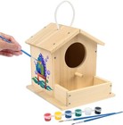 Bird House Kit Diy Wooden Birdhouse Arts Crafts Painting Kits For Kids Gifts