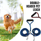 No Tangles 2 Way Double Dog Leads Coupler Pet Leash For Twin Large Dogs Walking