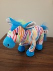 Ganz Webkinz Lot Of 2 Zebra Plush Stuffed Animal Toys Rainbow Zebra No Codes