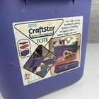 Eagle Craftstor Craft Sewing Tote Storage System Organizer Purple Pink Teal