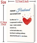 Father s Day Card For Husband  Romantic Fathers Day Card For Him From Wife  Fath