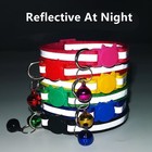 Reflective Cat Safety Collar With Bell For Cat Kitten Small Dog Nylon Adjustable