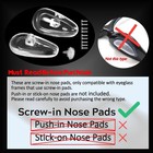 Eyeglasses Nose Pads  Tekprem Screw In Glasses Nose Pads Replacement Repair Tool