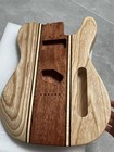 Aaaaa New Handcrafted  9-piece Guitar Body Ash   Mahogany Natural Wood Grain