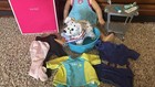 American Girl Doll Mary Ellen 18in Fashion Doll Lot W outfit  Accessories   Dog