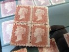 Great Britain  Collection Of 52 Unused 1d Red Plates