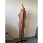 French Connection Ribbed Knit Button Down Midi Dress Terracotta Orange Small