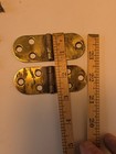 Vintage Singer Treadle Sewing Machine Cabinet Lid Brass Hinges And Screws Lot B