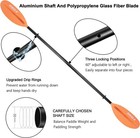 Kayak Paddle 4 Pieces Aluminum Shaft And Pp Blade Floating 86 6in 220cm  90 5   