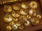 Collection Of 19 Antique Providence Boston Dc Metropolitan Police Gilt Buttons