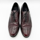 Florsheim Dress Shoes Men 9 5d Burgundy Leather Lace Up Retro Wingtip Oxford