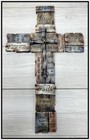 New Decor Gift Antiqued Rustic Engraved Spiritual Inspirational Wall Cross 10x17