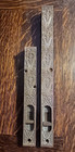Victorian Eastlake Bronze Door Sliding Bolt Set Matching Upper   Lower