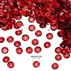10000 Pcs Loose Sequins 6mm Bulk Cup Sequins Red