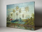 Florida Highwaymen Style Original Oil Painting - Roy Bernard 90 -tropical Scene