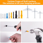 Drywall Anchors Assortment Kit With Self Drilling Wall Anchors And Heavy Duty To