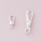 Albert Swivel Clasp  Carabiner   Lobster  Solid 925 Sterling Silver  11   21 Mm