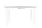 Rockville Pb7 White Premium Piano Bench W thailand Wood  Comfy Padding   Storage