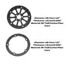 1 8   46mm  Super Wheels  Carbon Fibre Beadlock Wheels  Fit Fot Scx24  Trx4m    