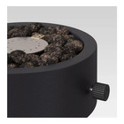 Threshold Metal Outdoor Tabletop Propane Fire Pit Lava Rock For Umbrella Hole