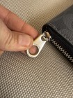 Coach Women   s Black Zip-around Wallet  Logo Pattern  Credit Card Slots