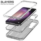 For Samsung Galaxy S23 Plus Transparent Hard Case Protective Rugged Slim Cover