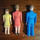 Vintage Renwal Dollhouse Family  41  43  44  Plastic Jointed