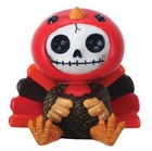 Unique Design Furrybones Pumpkin With Skeleton Head Mini Figurine