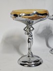 Vintage Farber Bros Chrome Nude Woman Dish  read Description 