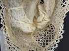 Antique Edwardian Silk Baby Cape Coat Christening Gown With Lace Bonnet