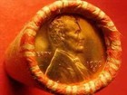 1955-s Obw Original Bank Wrapped Roll Uncirculated  Lincoln Wheat Cent Pennies 