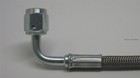 Brake Line 12  90 Degree  -4an -4 An 12 Inch Steel Braided Brakeline Imca Racing