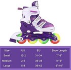 Jifar Adjustable Inline Skates Kids youth Rollerblades With Full Light Up Sz 1-4
