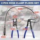 Workpro 2-piece Hose Clamp Pliers Set 27  Flexible Hose Clamp Plier Flat Band
