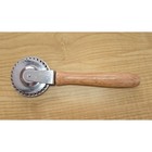 Norpro Pastry Ravioli Cutter Wheel Fluted Stainless Steel Blade Wood Handle 7in