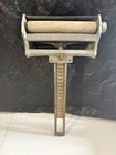 Antique Koken Barber Chair 2-post Clamshell Headrest Paper Roller Working