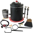 55lbs 25kgs Biggest Gas propane Metal Melting Furnace Smelter Cast Crucible Tong