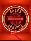 Harley Davidson Neon Sign   Motorcycle Signs Garage Man Cave Bike Mens Gifts