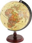 Antique Globe 10    25 Cm Diameter With A Wood Base  Vintage Decorative Politica