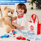 Kids Doctor Kit 16 Piece Medical Set Bag Stethoscope Pretend Play Toy Gift