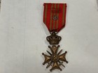 Original Ww1 Belgian Croix De Guerre Medal With Device King Albert  single 