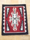 Xtrafine Vintage Two Grey Hills Trading Post Navajo Indian Rug - Clean   Mint