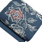 Boro Used Japanese Old Cloth Nagoya Tsumugi With Floral Pattern Pure Silk Kimono