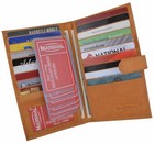 Genuine Leather Credit Card Holder Wallet 19 Card Slots   1 Id Window With Snap