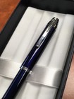 Cross Helios Blue Lacquer    m    Nib Fountain Pen -- Damaged Packaging