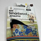 Smartwool Athletic Socks Large Floral Print Merino Wool Crew Unisex Nwt