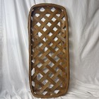 Vtg Tobacco Rectangle Basket  31    Wall Table Centerpiece Rustic Farmhouse
